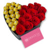Corazón de Rosas y Chocolates